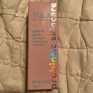 Tula rose glow & get it cooling & brightening eye balm